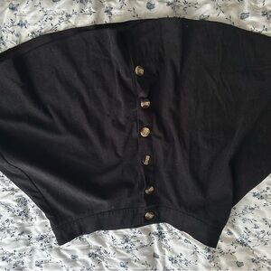 Black Button-Up Women's skirt